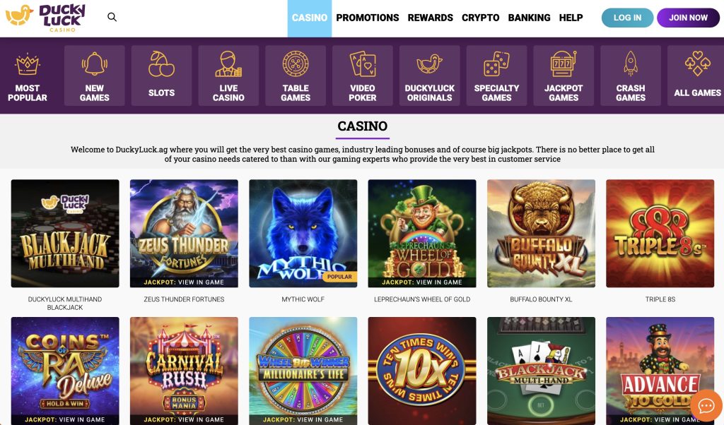 Ducky Luck Casino Online